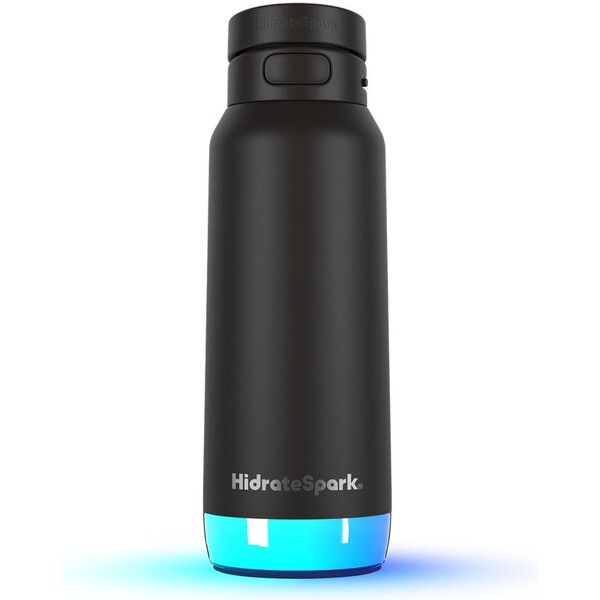 HidrateSpark PRO 2 chytrá lahev s brčkem, 950 ml černá