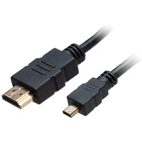 Akasa kabel HDMI/micro HDMI 4K@60Hz, pozlacené konektory, 1.5m, černá - Kabely