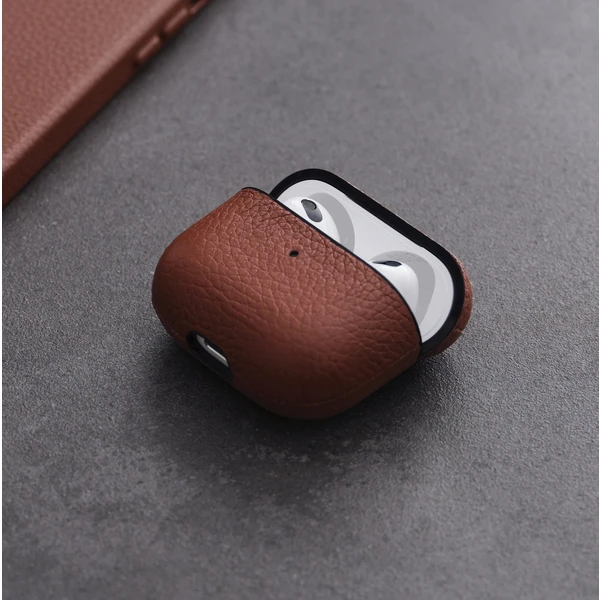 Woolnut kožené pouzdro pro AirPods 3. generace hnědé - Pouzdra - Obrázek CZJR100501