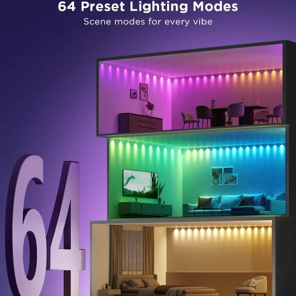 Govee RGBIC LED String Downlights stropní osvětlení, 5m - Chytrá osvětlení - Obrázek D0H4000J01