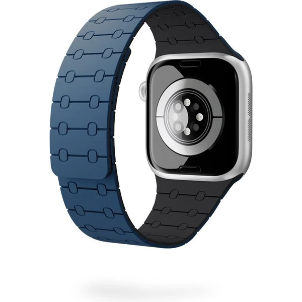 Epico Magnetic+ silikonový řemínek pro Apple Watch 42/41/40/38mm modrý - Řemínky - Obrázek D0SJ000K01