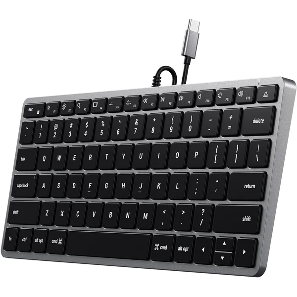 Satechi Slim W1 USB-C klávesnice US vesmírně šedá - Klávesnice - Obrázek D1BT000501