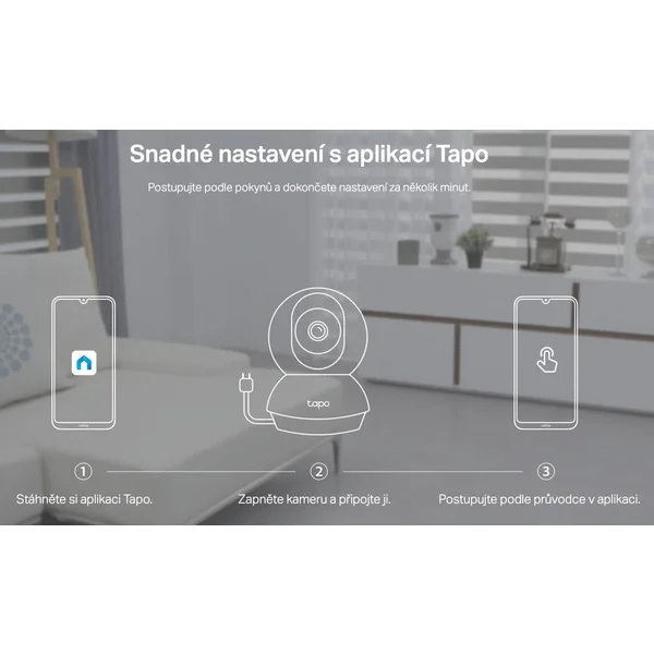 TP-Link Tapo C210 domácí kamera, bílá - Kamery - Obrázek D1HW600301