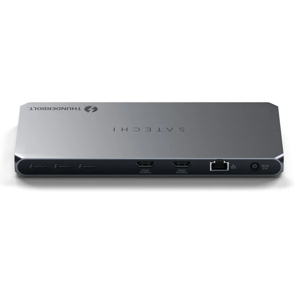 Satechi Thunderbolt 4 vícedisplejová dokovací stanice vesmírně šedá - Dokovací stanice - Obrázek D1OC000J01