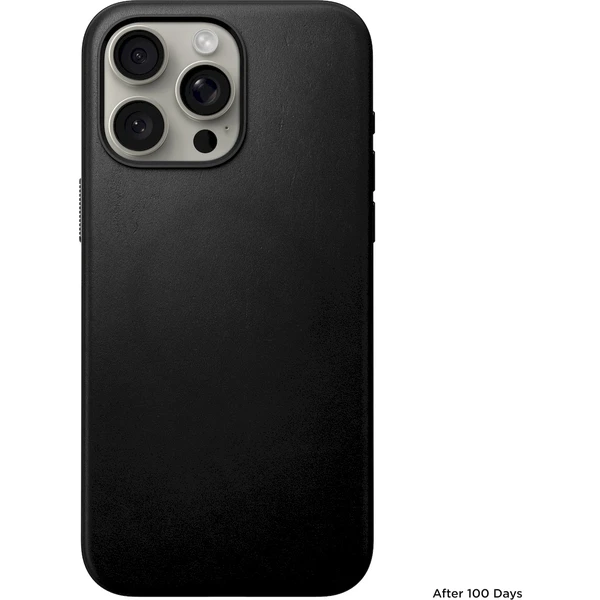 Nomad Modern Leather MagSafe kryt iPhone 15 Pro Max černý - Pouzdra - Obrázek D1Q1000P01