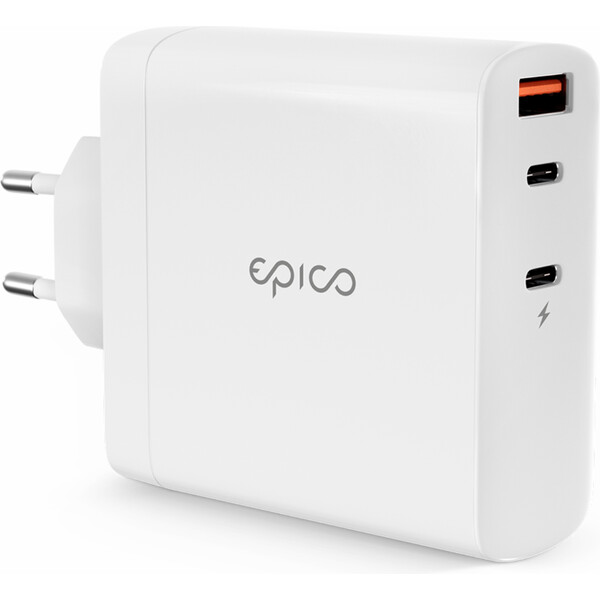 140W GaN síťová nabíječka Epico - bílá