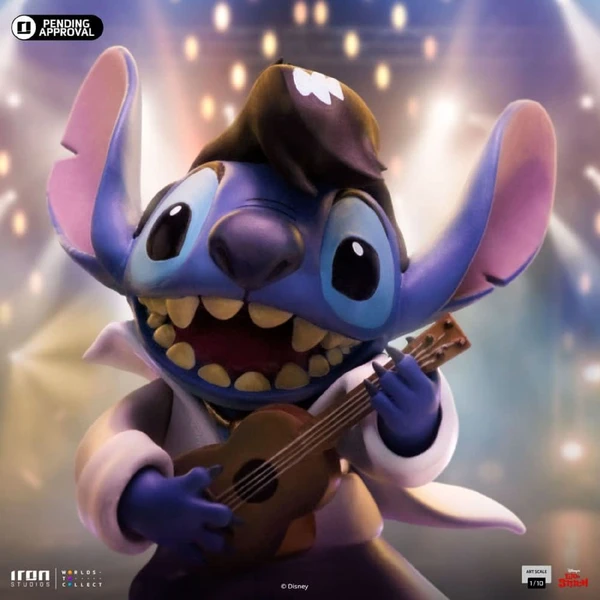 Soška Iron Studios Art Scale 1/10 Disney Classics - Stitch King of Rock - Sochy a sošky - Obrázek D1YK000K01