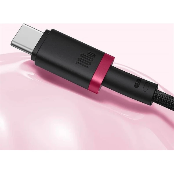 Baseus Dura USB-C/USB-C napájecí kabel 100W 1m červeno/černý - Kabely a redukce - Obrázek D22R000K01