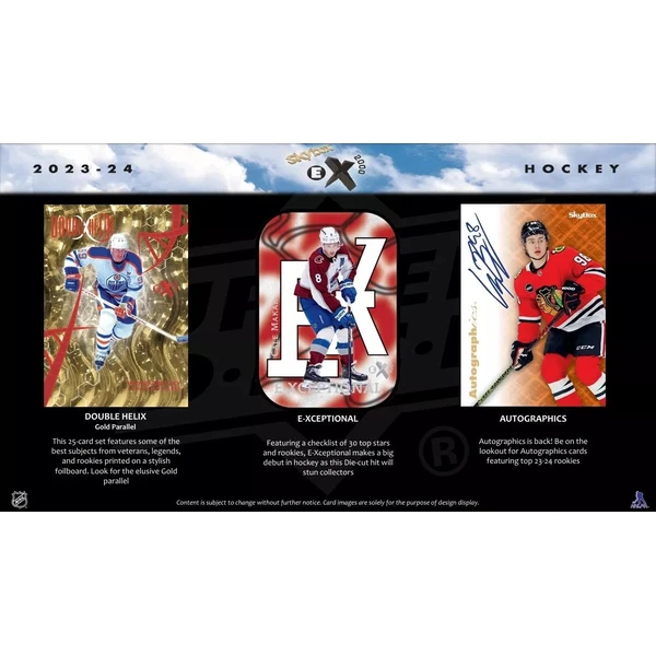 Hokejové karty Upper Deck 2023/24 Skybox E-X 2000 Hockey Hobby Balíček - Hokejové karty - Obrázek D24D000K01