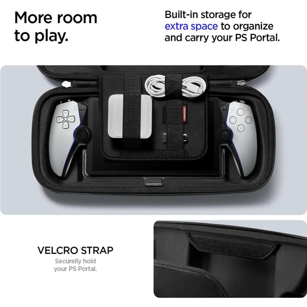 Spigen Rugged Armor Pro pouzdro Sony Playstation Portal černé - Pouzdra - Obrázek D263000N01