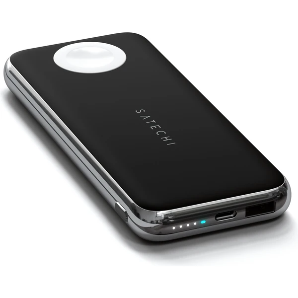 Satechi Quatro bezdrátová powerbanka 10 000 mAh vesmírně šedá  - Powerbanky - Obrázek D2BT000501