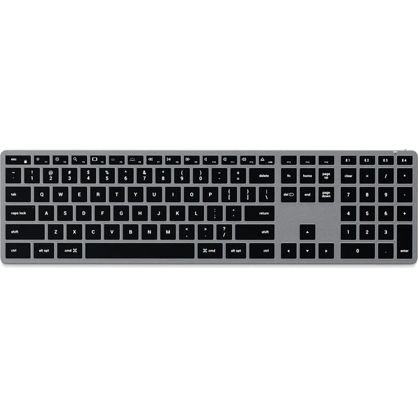 Satechi Slim X3 Bluetooth bezdrátová podsvícená klávesnice HU vesmírně šedá - Klávesnice - Obrázek D2D5000K01
