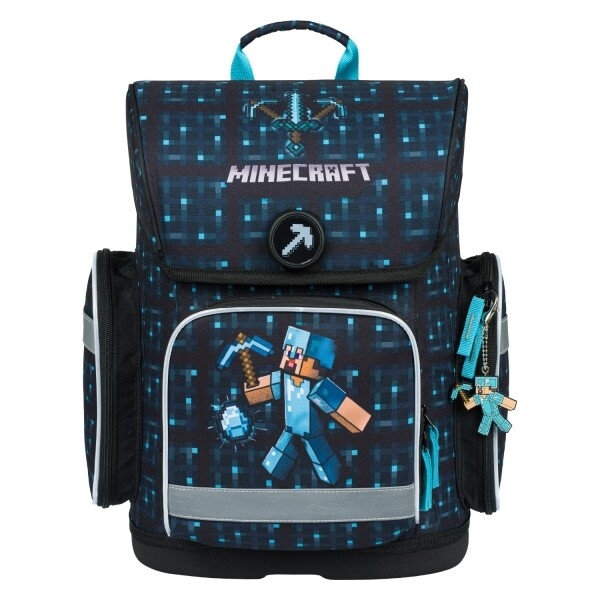 Baagl Školní aktovka BAAGL Ergo Minecraft Blue Axe