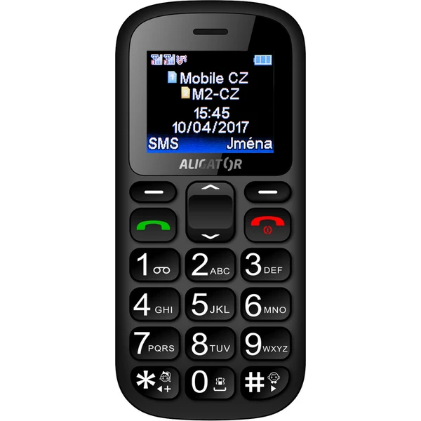 ALIGATOR A321 Senior šedo-černý + stolní nabíječka - Mobilní telefony - Obrázek D3PR000501