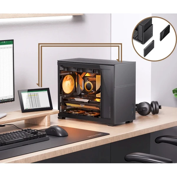 Jonsbo D31 MESH Screen černá - Počítačové skříně - Obrázek D3VD000K01