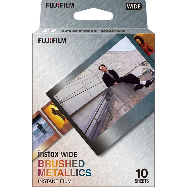 Fujifilm Instax Wide Brushed Metal film (10 ks) - Filmy pro instantní fotoaparáty - Obrázek D49C000K01