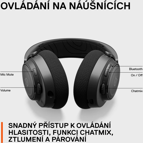 SteelSeries Arctis Nova 7 herní sluchátka černá - Sluchátka - Obrázek D4FJ300401
