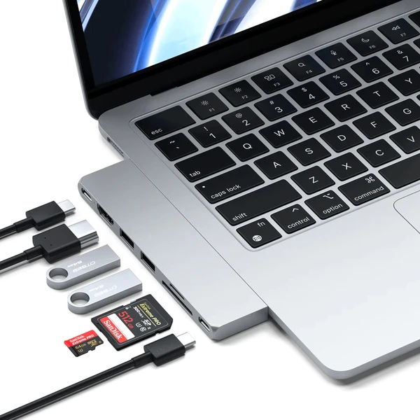 Satechi Pro Hub Slim stříbrný - USB huby - Obrázek D4T1000701