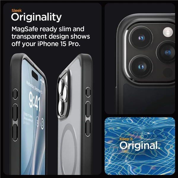 Spigen Ultra Hybrid MagFit kryt iPhone 15 Pro černý - Pouzdra - Obrázek D4V8000601