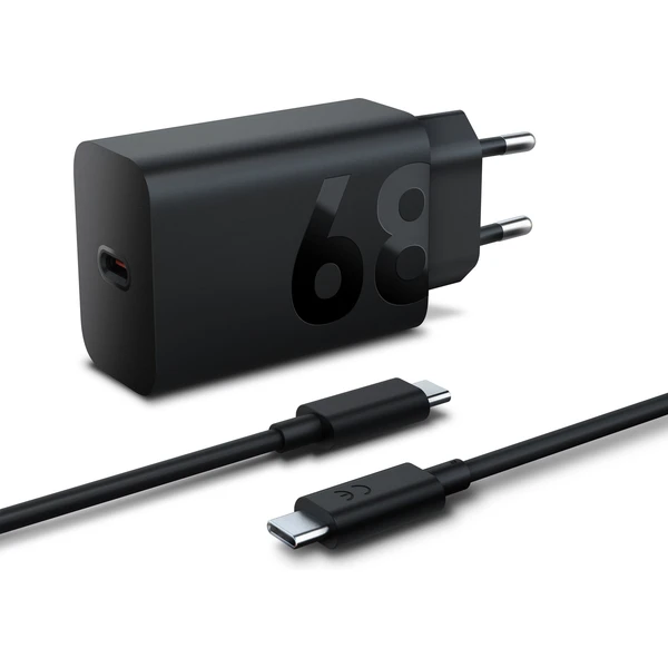 Lenovo TurboPower 68W nabíjecí adaptér s USB-C kabelem, černý - Nabíječky - Obrázek D4Z3000N01