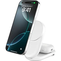 Belkin UltraCharge™ Qi2 25W 2v1 MagSafe nabíječka pro iPhone/AirPods, s USB-C bílá - Nabíječky