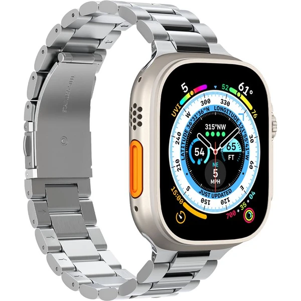 Spigen Modern Fit 316L řemínek Apple Watch 49/45/44/42mm stříbrný - Řemínky - Obrázek D5D5000L01
