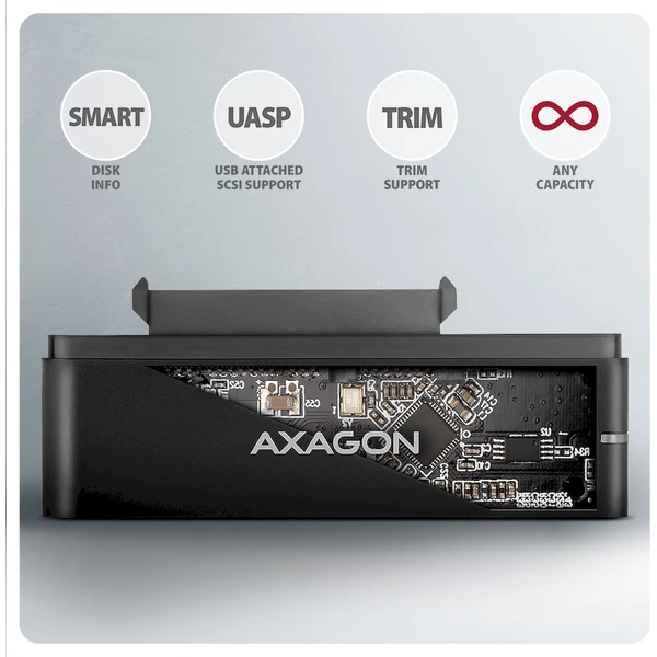 AXAGON ADSA-FPX USB-C Redukce - Externí boxy - Obrázek D64D000L01
