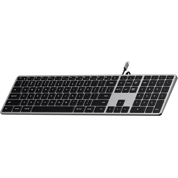Satechi Slim W3 USB-C Backlit Wired Keyboard US vesmírně šedá - Klávesnice - Obrázek D6AT000501
