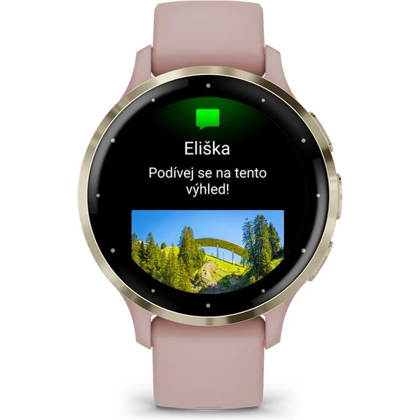 Garmin Venu 3S Cream Gold/Dust Rose Silicone Band - Chytré hodinky - Obrázek D6FA000601