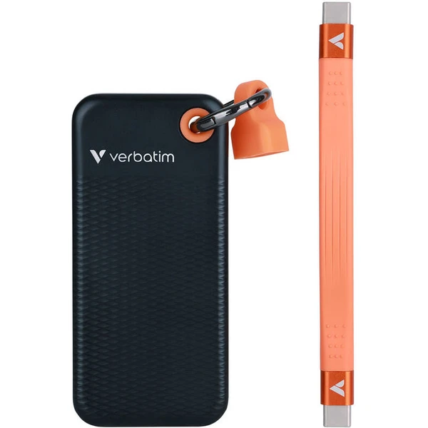 Verbatim Pocket SSD 1TB USB-C černá/oranžová - SSD disky - Obrázek D7JD000P01