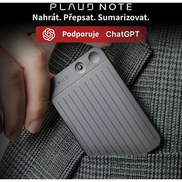 Plaud Note AI záznamník černý - Záznamová zařízení - Obrázek D8O6000J01