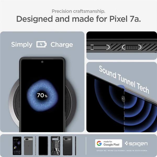 Spigen Liquid Air kryt Google Pixel 7a černý - Pouzdra - Obrázek D8V1000701