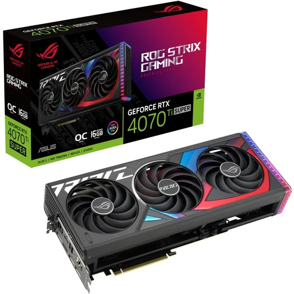 ASUS ROG Strix GeForce RTX™ 4070 Ti SUPER 16GB GDDR6X OC Edition DLSS 3 - Grafické karty - Obrázek D972000L01