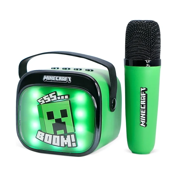 LED Karaoke reproduktor s mikrofonem OTL - Minecraft - Mikrofony - Obrázek D99L000K01