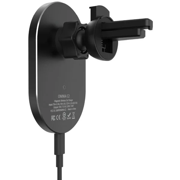 Adam Elements Omnia C2 bezdrátová autonabíječka kompatibilní s MagSafe černá - Nabíječky - Obrázek D9MF300401