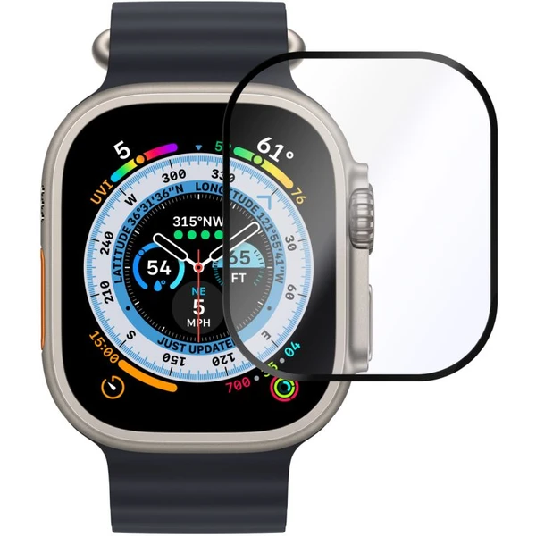 FIXED Armor prémiové tvrzené sklo s aplikátorem Apple Watch Ultra 49mm černé - Ochranné folie a skla - Obrázek D9U1000L01