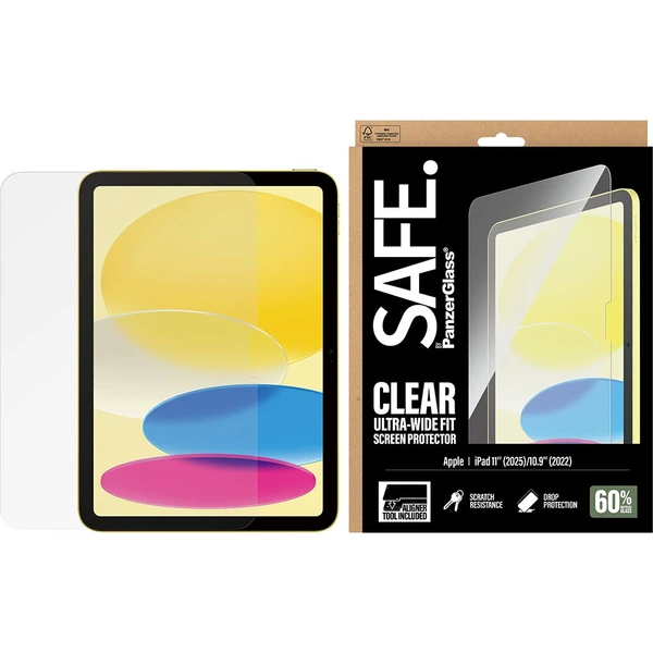 PanzerGlass® SAFE sklo s instalačním rámečkem Apple iPad 11" (2025)/10.9" (2022)  - Ochranné folie a skla - Obrázek D9XL000K01
