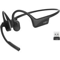 Shokz OpenComm2 UC (2025) Bluetooth sluchátka před uši s adaptérem USB-A černá - Sluchátka