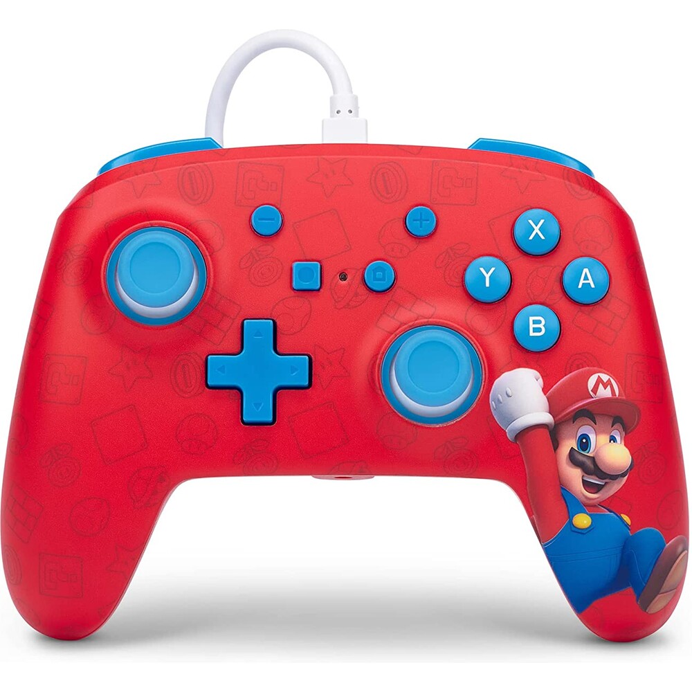 PowerA Enhanced drátový herní ovladač - Woo-hoo! Mario (Switch)