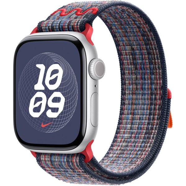 Apple Watch 40mm modro-červený provlékací sportovní řemínek Nike MC1J4ZM/A