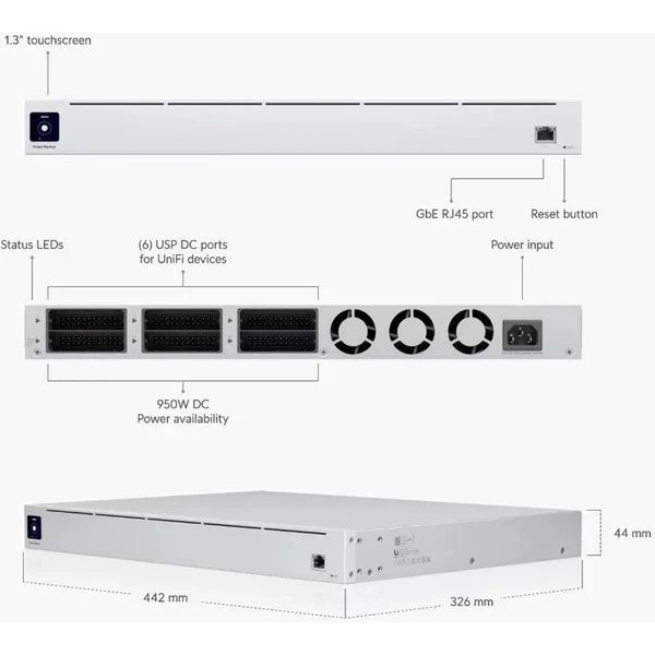 Ubiquiti UniFi Redundant Power Systém - Záložní zdroje - Obrázek DAW9000P01