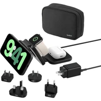 Belkin BOOST CHARGE PRO Qi2/MagSafe 3v1 bezdrátová skládací cestovní nabíječka černá - Nabíječky