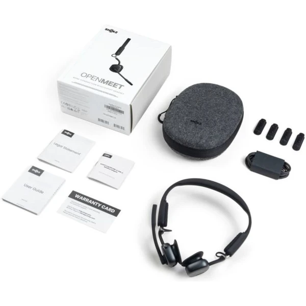 Shokz OpenMeet Bluetooth sluchátka před uši černá - Sluchátka - Obrázek DAZE000J01
