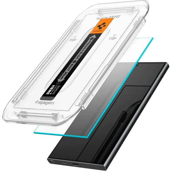 Spigen Glass tR EZ Fit HD 2 Pack ochranné sklo Samsung Galaxy S24 Ultra čiré - Ochranné folie a skla - Obrázek DB63000N01