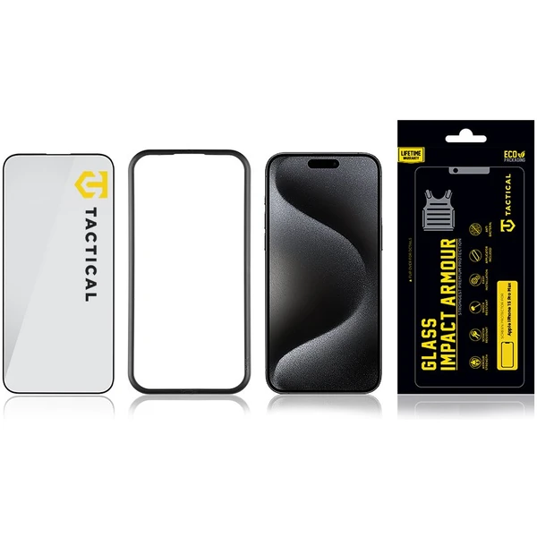 Tactical Glass Impact Armour sklo pro Apple iPhone 15 Pro Max - Ochranné folie a skla - Obrázek DC50000N01