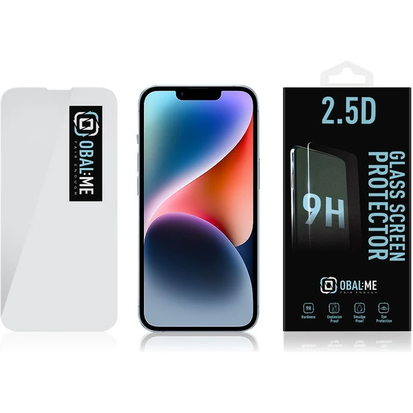 Obal:Me 2.5D tvrzené sklo Apple iPhone 13/13 Pro/14/16e/17e čiré - Ochranné folie a skla - Obrázek DCK6000701