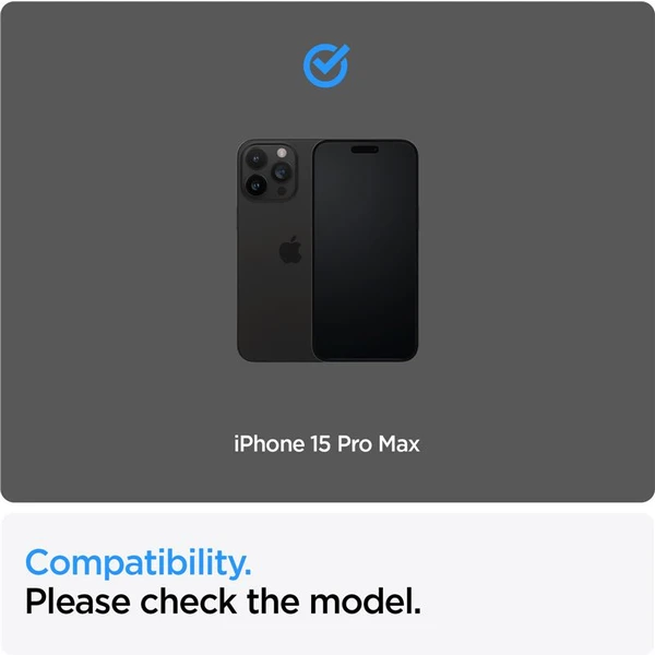 Spigen Glass tR AlignMaster 2 Pack tvrzené sklo iPhone 15 Pro Max černé - Ochranné folie a skla - Obrázek DCT8000601