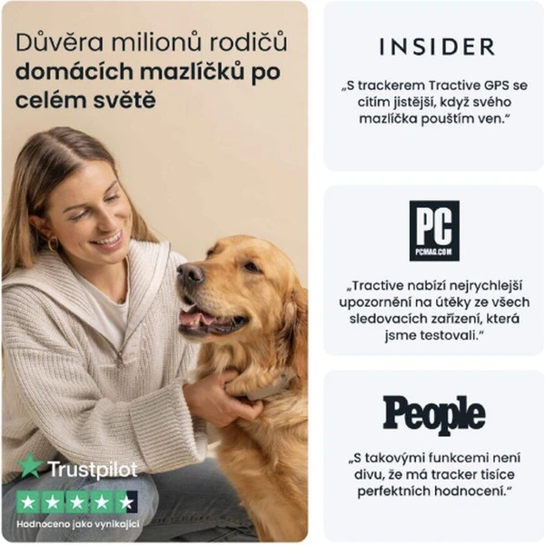 Tractive GPS DOG 6 lokátor polohy a aktivity pro psy hnědý - GPS moduly - Obrázek DCTD000L01