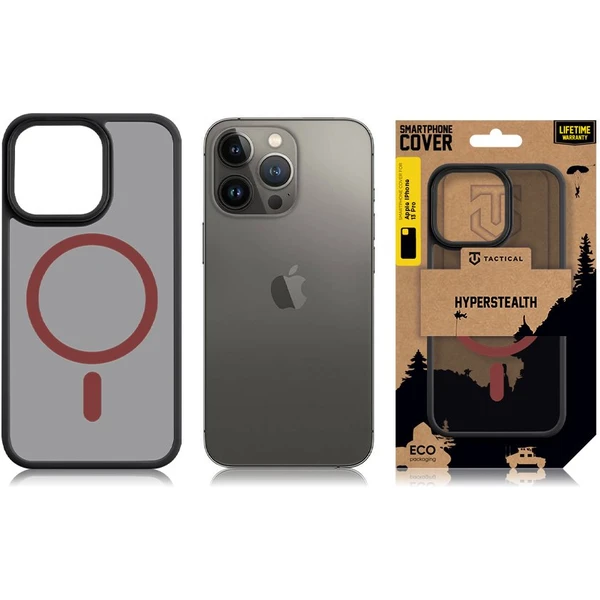 Tactical MagForce Hyperstealth 2.0 kryt iPhone 13 Pro Black/Red - Pouzdra - Obrázek DD55000P01