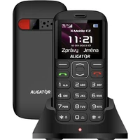Aligator A720 4G Senior + nabíjecí stojánek černý - Mobilní telefony